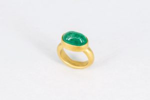 Ring, Gold 750, Feingold, Smaragd, 2018