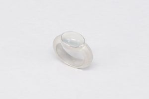 Ring, Silber, Indischer Mondstein, 2002